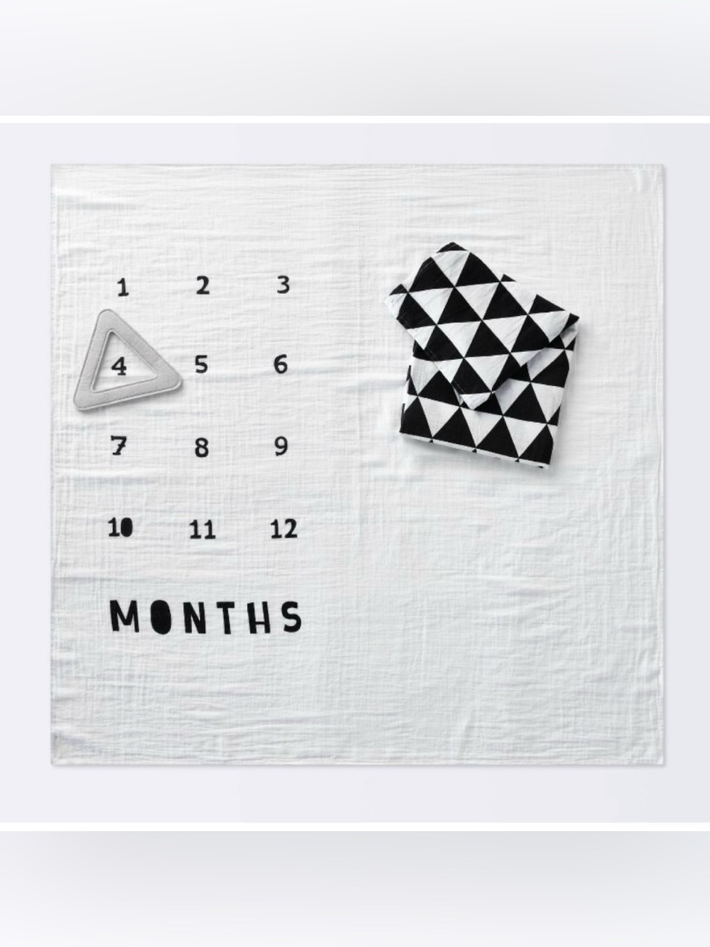 Cloud Island Baby Milestone Swaddle Blankets